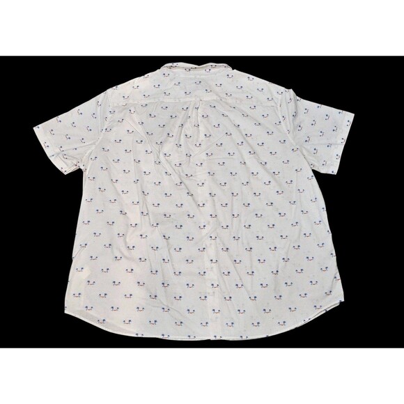 Vineyard Vines Shirt Mens 2XB Short Sleeve Button Front Casual Palm Print Preppy - Picture 4 of 12